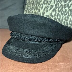 Black Fisherman Cap Authentic Greek Fisherman’s hat wool blend black hat